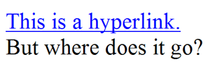 An example of a hyperlink