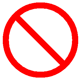 International NO symbol