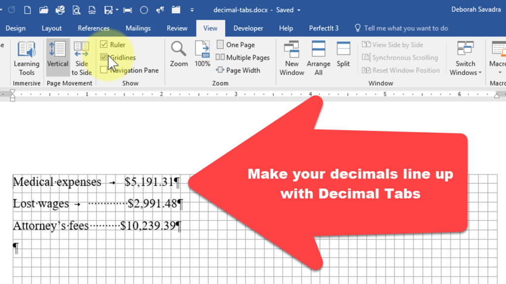 When A Tab Is Not Just A Tab Part Decimal Tabs Legal Office Guru