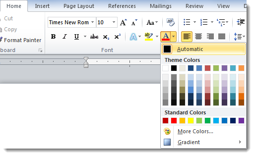 Word-font-color