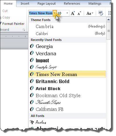 Word-home-tab-font-dropdown