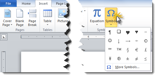 Inserting symbols and special characters - Legal Office Guru