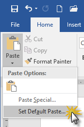 how to get rid of source formatting in word