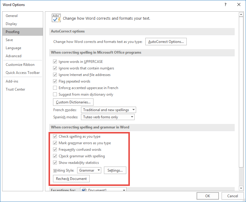 Word-2016-spell-check-options