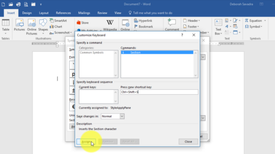 Inserting Symbols And Special Characters - Legal Office Guru