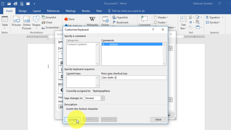 Inserting symbols and special characters - Legal Office Guru