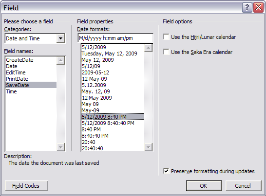 Putting dates in Word documents - Legal Office Guru