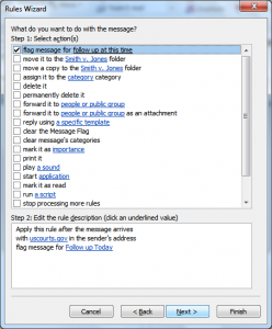outlook-rules-uscourts-gov-2 Screen shot of Outlook Rules Wizard