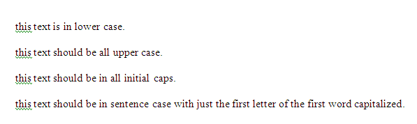 initial caps in word 2010