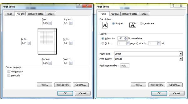 page how change to in margins excel Office  sheets Guru monster Legal Excel those  Printing