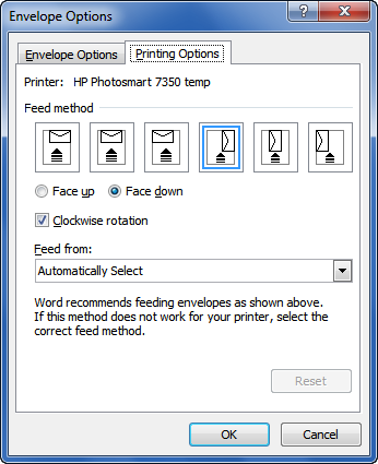 how to print an envelope in word 2008 for mac