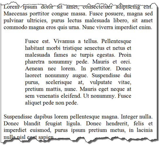 spanish indenting paragraphs
