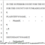 need help with pleading paper legal office guru