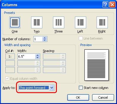 Using And Formatting Columns In Microsoft Word Legal Office Guru