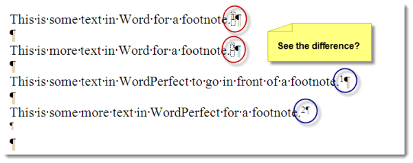Word-difference-between-footnote-numbers