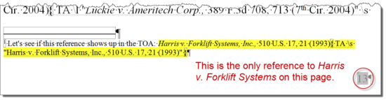 Reader Question How To Get Footnote Citations To Show Up In Table Of Authorities Legal Office Guru