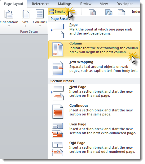 Using And Formatting Columns In Microsoft Word Legal Office Guru