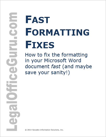 Fast Formatting Fixes Guide thumbnail