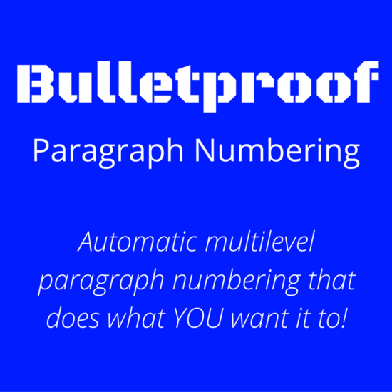 Master multilevel paragraph numbering in Microsoft Word