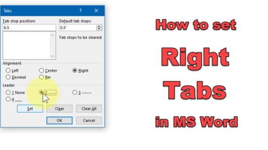 When a tab is not just a tab, part 2: right tabs - Legal Office Guru