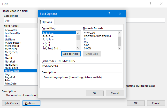 ms word footnote numbering word 2016