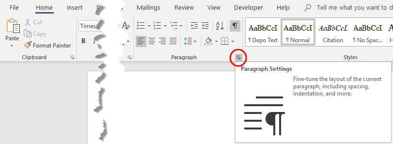 setting tabs in word with the ruler