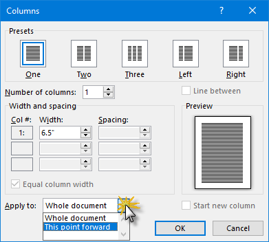 Using And Formatting Columns In Microsoft Word Legal Office Guru