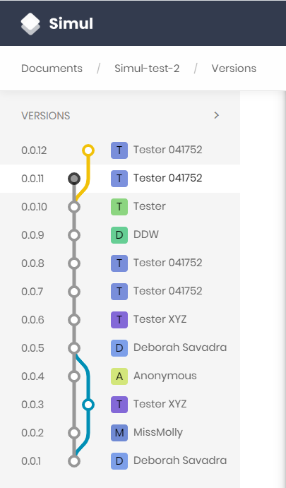 Simul revision chain