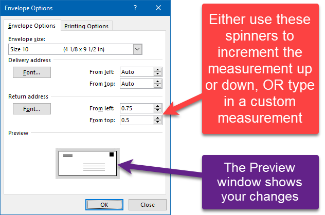 mail merge word for mac print envelopes