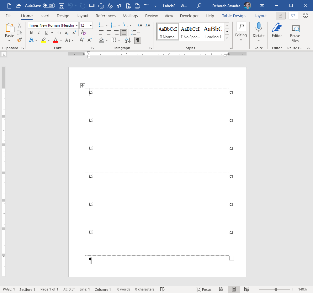 labels-mailings-table