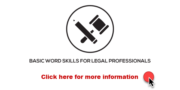 Basic Word Skills for Legal Professionals ad
