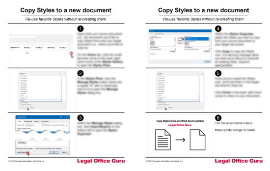 Copy Styles Download - Legal Office Guru