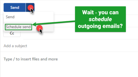 How to schedule an outgoing Outlook email - Legal Office Guru